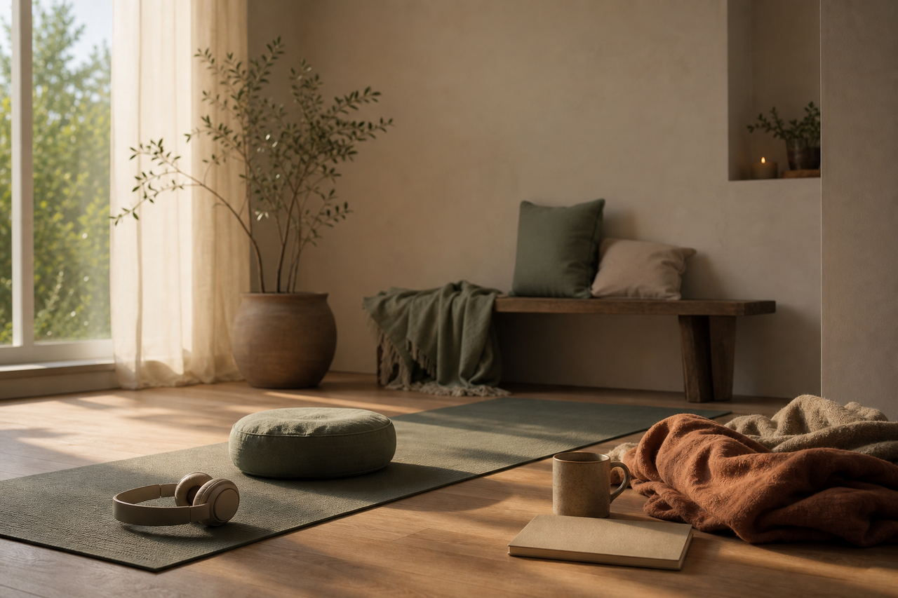 Ruhiges Leiseraum Hero-Bild zum Thema Welche Meditation passt zu mir?.