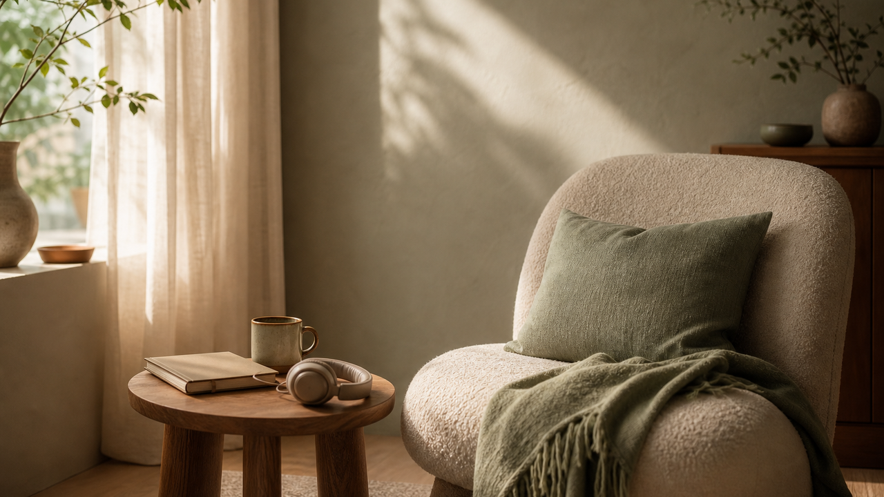 Ruhiges Leiseraum Contentbild zum Thema Was bringt Meditation?.