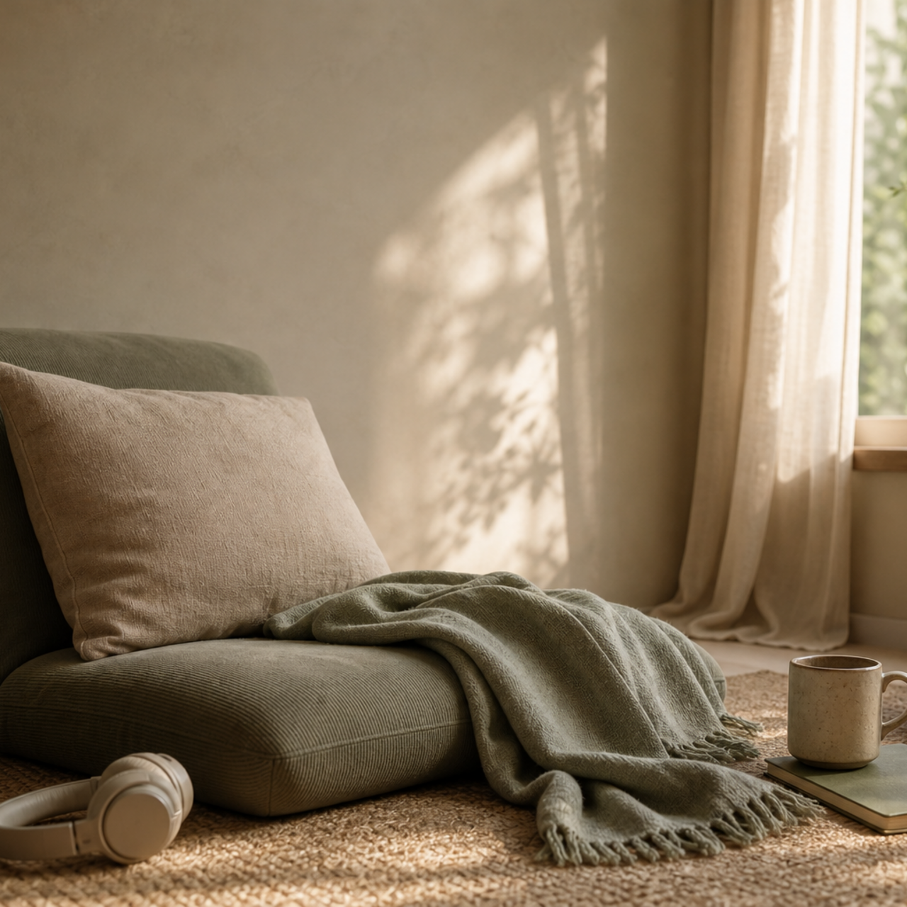 Ruhiges Leiseraum Contentbild zum Thema Was ist Meditation?.