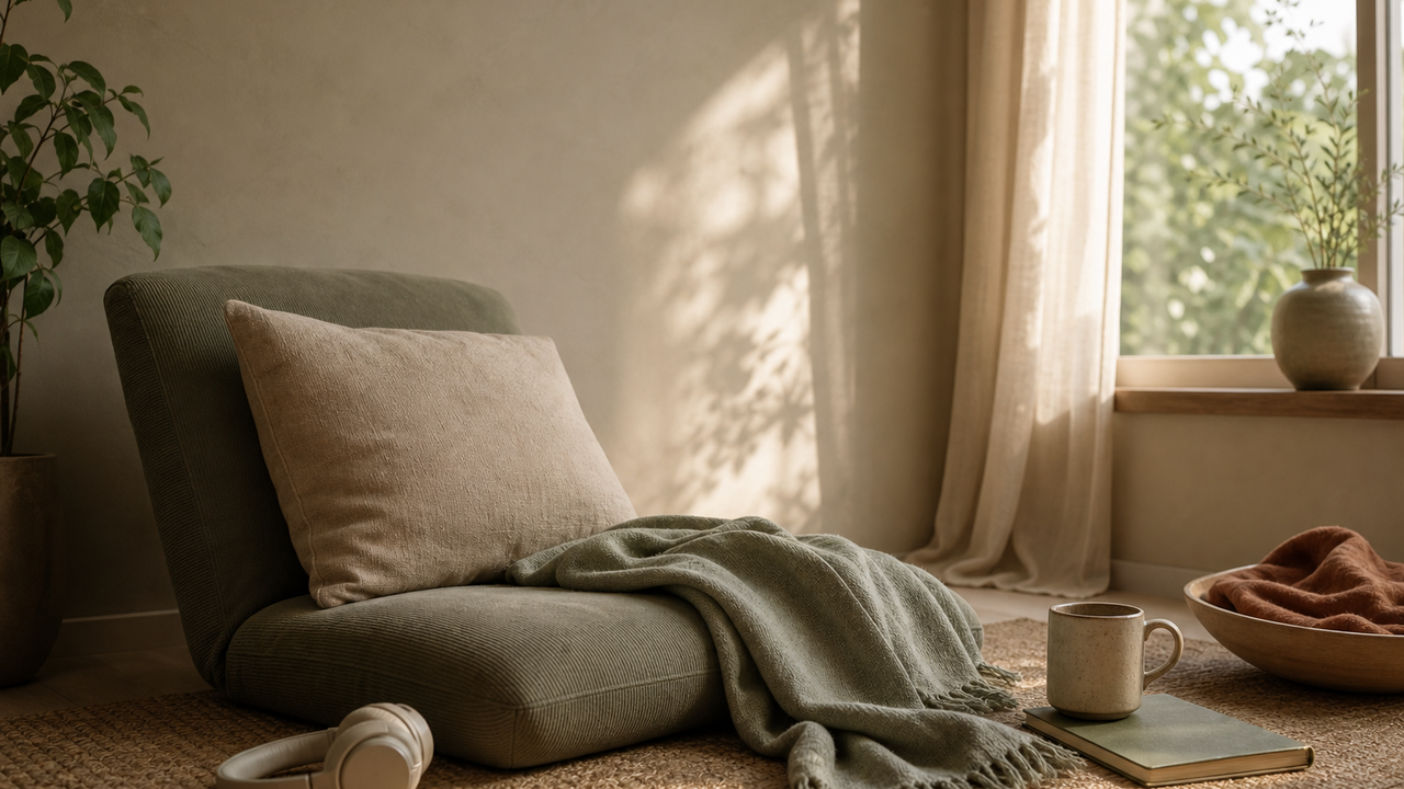 Ruhiges Leiseraum Contentbild zum Thema Was ist Meditation?.